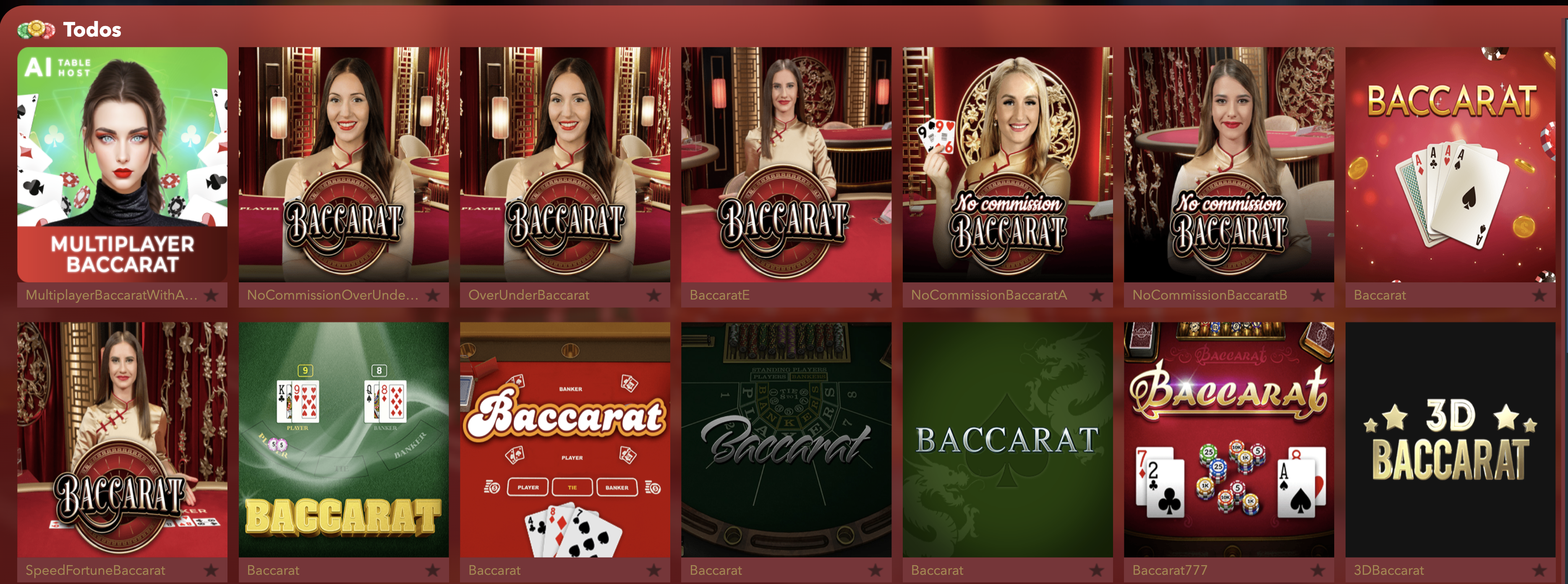 Baccarat en BetGol